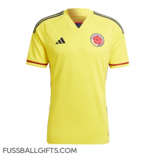 Kolumbien Fußballbekleidung Heimtrikot 2022 Kurzarm